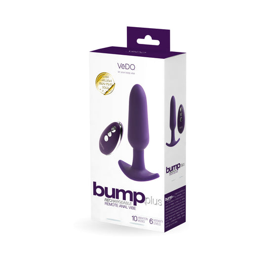 VeDo Bump Plus Rechargeable Remote Control Anal Vibe