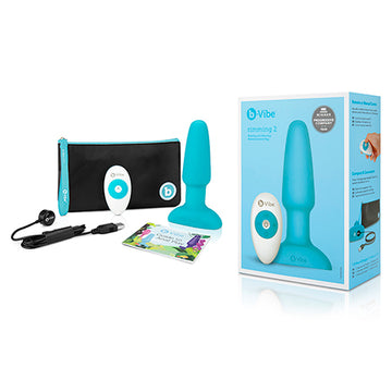 B-Vibe Rimming 2 Anal Plug - Teal