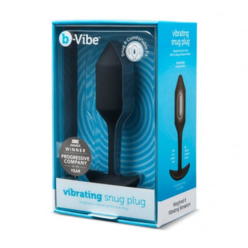 B-Vibe Vibrating Snug Plug 4 Prostate Massager: Ultimate Comfort and Stimulation - Black
