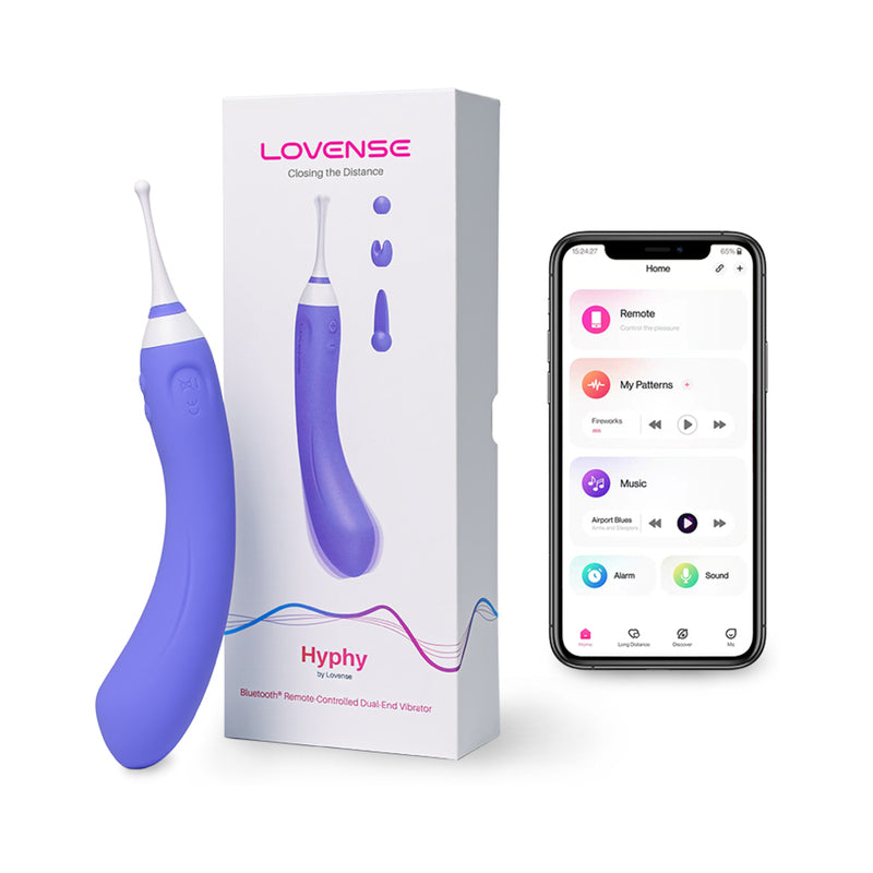 Lovense Hyphy Dual-End Vibrator Clitoral and G-Spot Stimulator