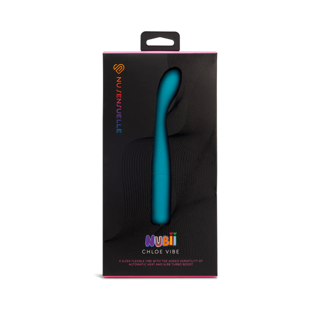 Nu Sensuelle Chloe Nubii Warming Slim G with Turbo Boost and Heat Blue