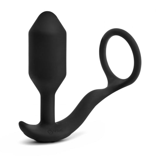 Vibrating Anal Plug and Penis Ring - B-Vibe