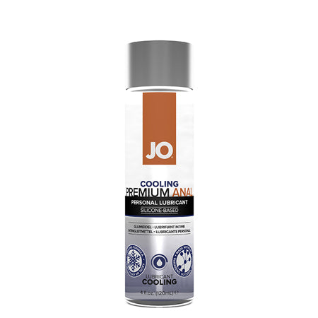 JO Premium Anal Cooling Silicone-Based Lubricant 4 oz.