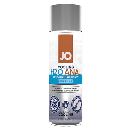 JO H2O Anal Cooling Water-Based Lubricant 2 oz.