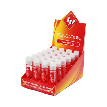 ID Sensation Warming Water-Based Lubricant 1 oz. 24-Piece Counter Display