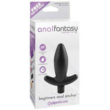 Pipedream Anal Fantasy Collection Vibrating Beginner's Anal Anchor Black