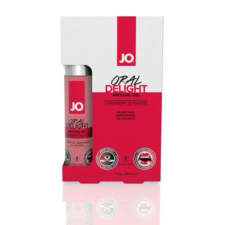 JO Oral Delight Arousal Gel Strawberry Sensation 1 oz.