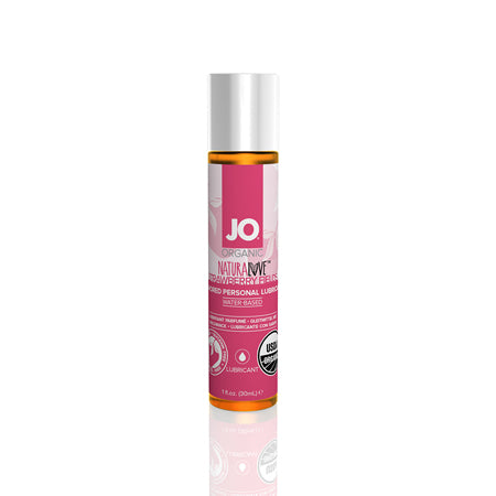 JO NaturaLove Organic Strawberry Fields Flavored Water-Based Lubricant 1 oz.