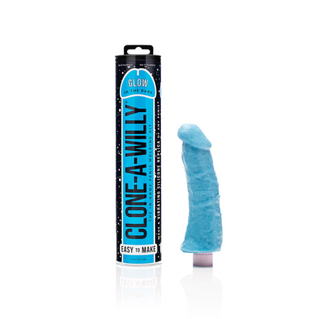 Clone-A-Willy DIY Vibrating Dildo Kit Glow-in-the-Dark Blue