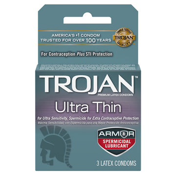 Trojan Ultra Thin Armor (Spermicidal) 3pk