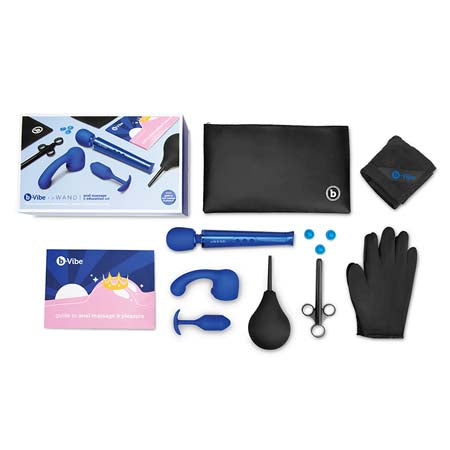 b-Vibe Anal Massage & Education Set Blue