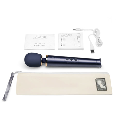 Le Wand Petite Rechargeable Vibrating Massager Navy