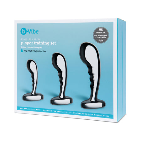 b-Vibe Stainless Steel P-Spot Training Set