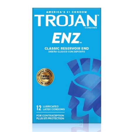 Shop Trojan ENZ Lubricated Latex Condoms 